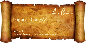 Lugosi Csegő névjegykártya